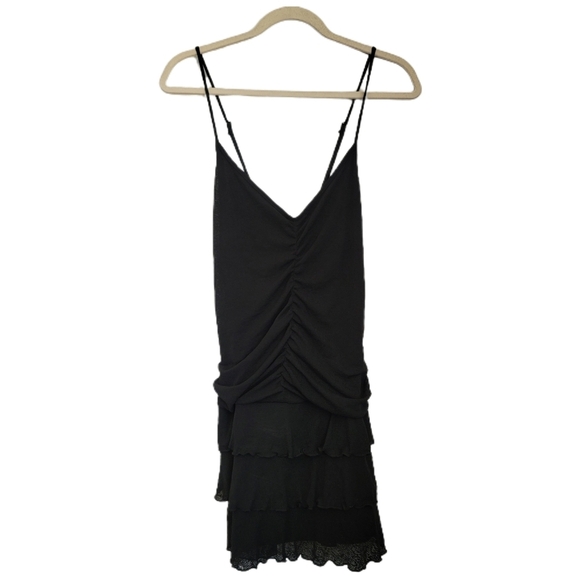 Wild Fable Dress Womens XXL Black Sleeveless V-Neck Tiered Mini - Picture 1 of 7